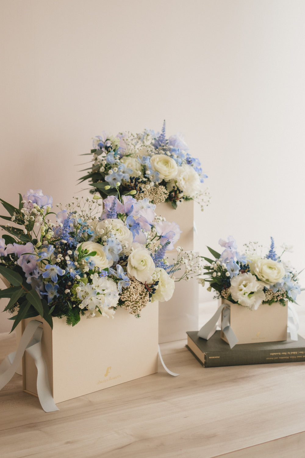 ◆1/13-3/22お届け限定◆Flower BAG No.1/フラワーバッグアレンジ ブルーブリーズ/生花