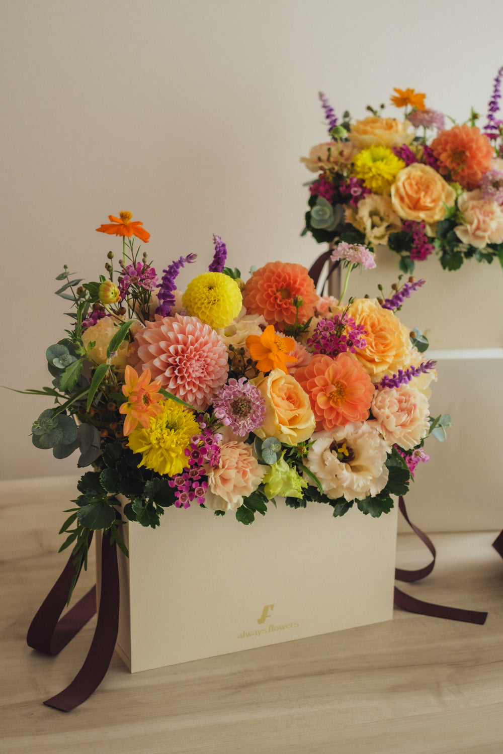 ◆10/8-11/15お届け限定◆Flower BAG No.1/フラワーバッグアレンジ レヨン・ダンブル/生花
