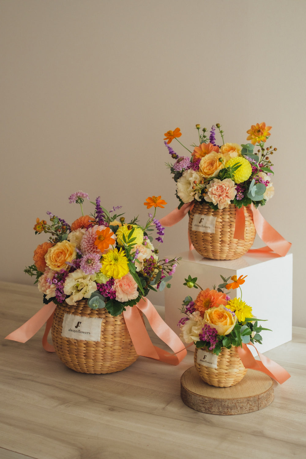 ◆10/8-11/15お届け限定◆Flower BAG No.2/フラワーバッグアレンジ レヨン・ド・ミエル/生花