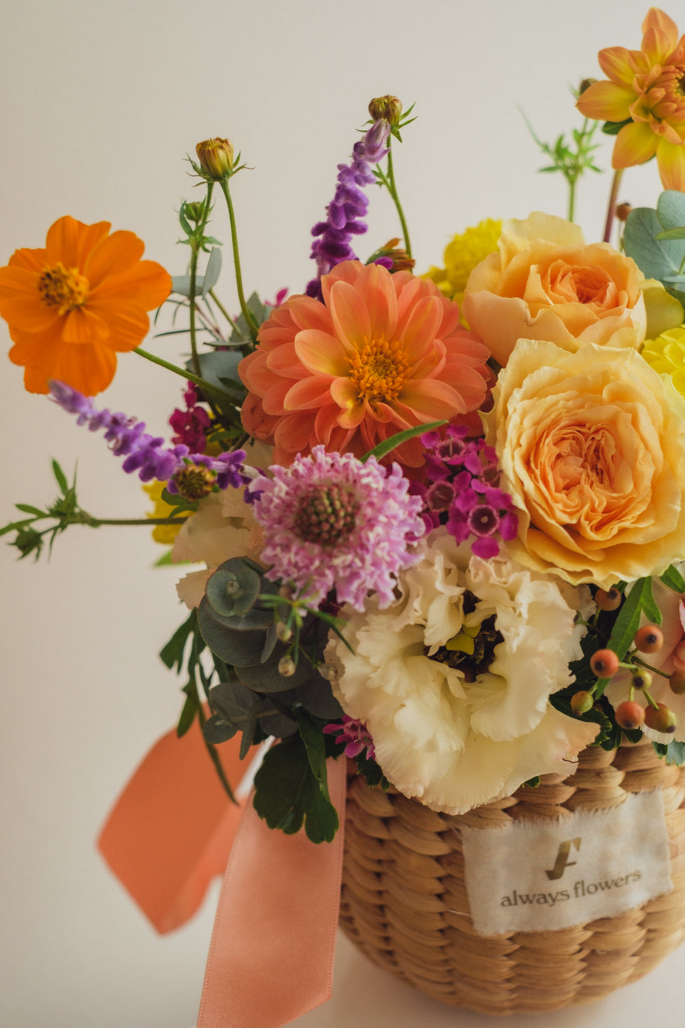 ◆10/8-11/15お届け限定◆Flower BAG No.2/フラワーバッグアレンジ レヨン・ド・ミエル/生花