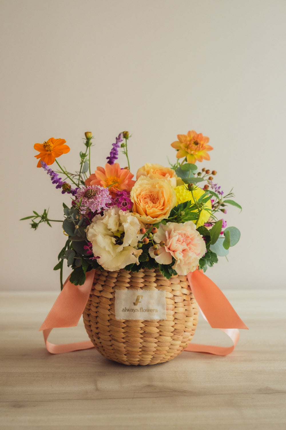◆10/8-11/15お届け限定◆Flower BAG No.2/フラワーバッグアレンジ レヨン・ド・ミエル/生花
