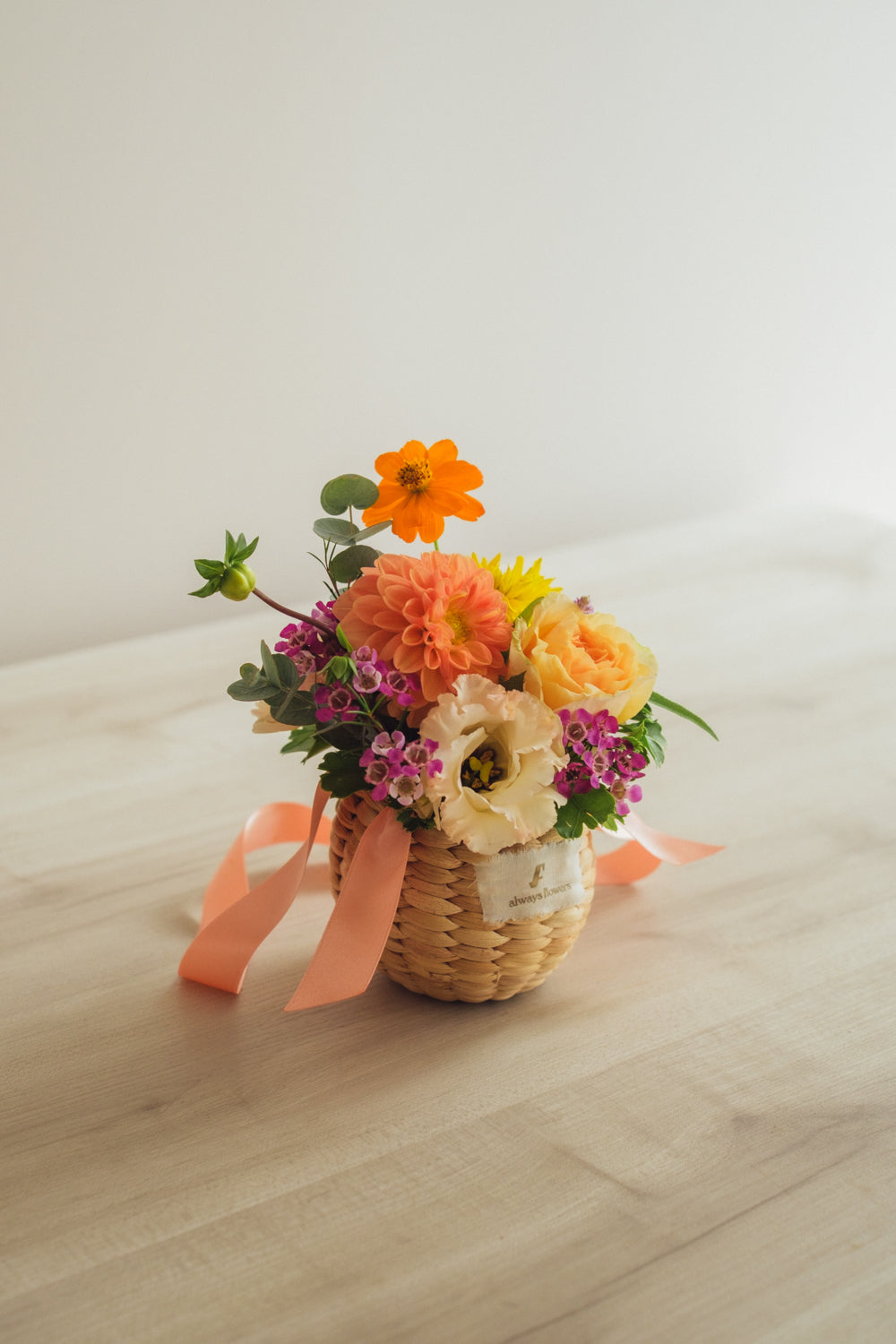 ◆10/8-11/15お届け限定◆Flower BAG No.2/フラワーバッグアレンジ レヨン・ド・ミエル/生花