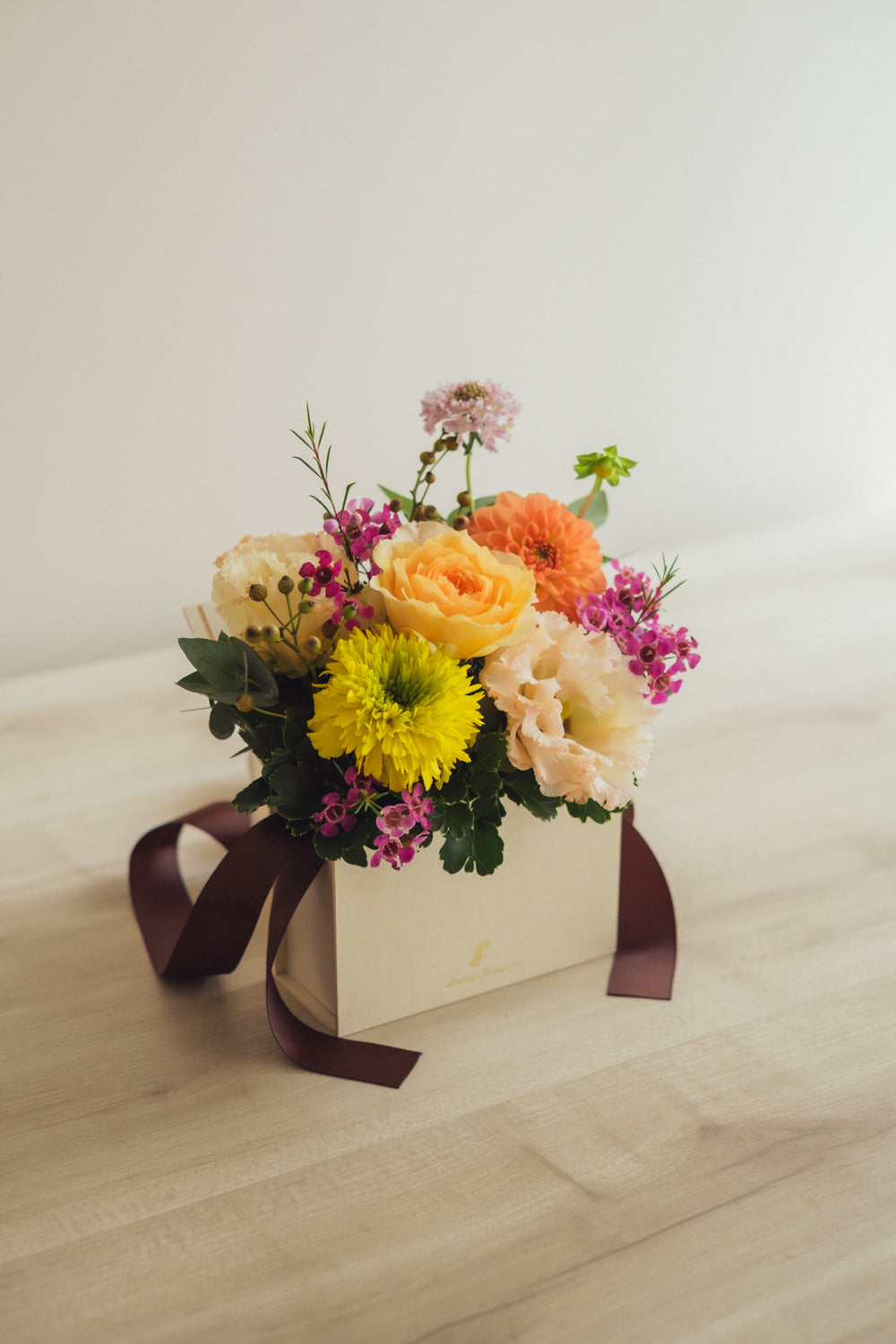 ◆10/8-11/15お届け限定◆Flower BAG No.1/フラワーバッグアレンジ レヨン・ダンブル/生花