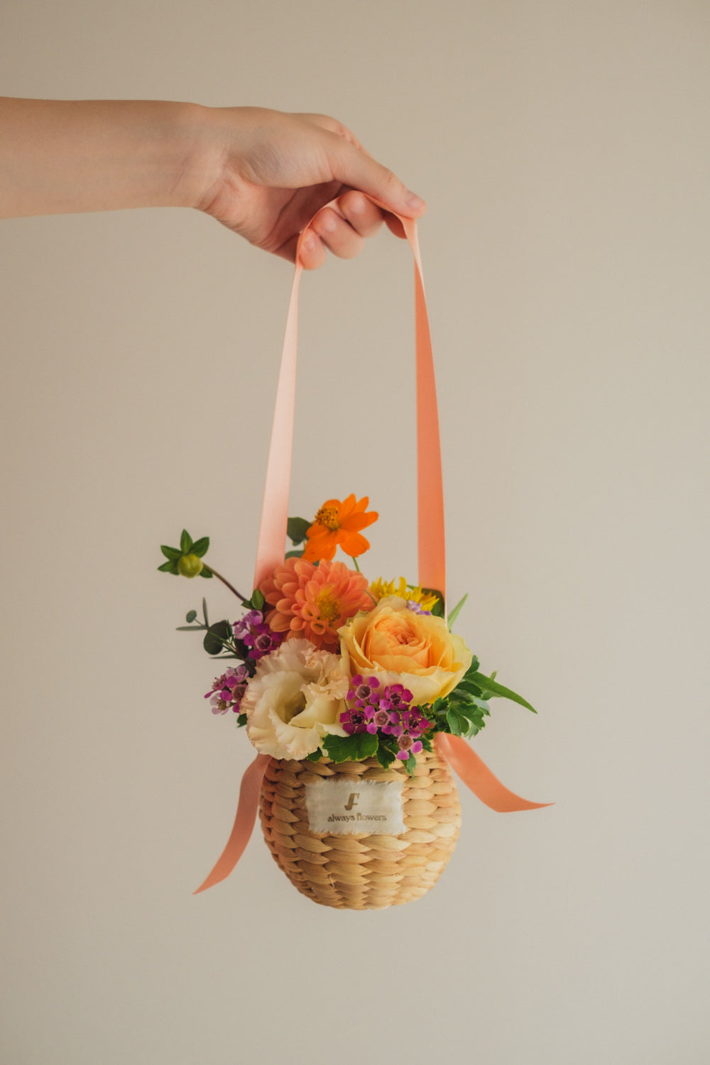 ◆10/8-11/15お届け限定◆Flower BAG No.2/フラワーバッグアレンジ レヨン・ド・ミエル/生花