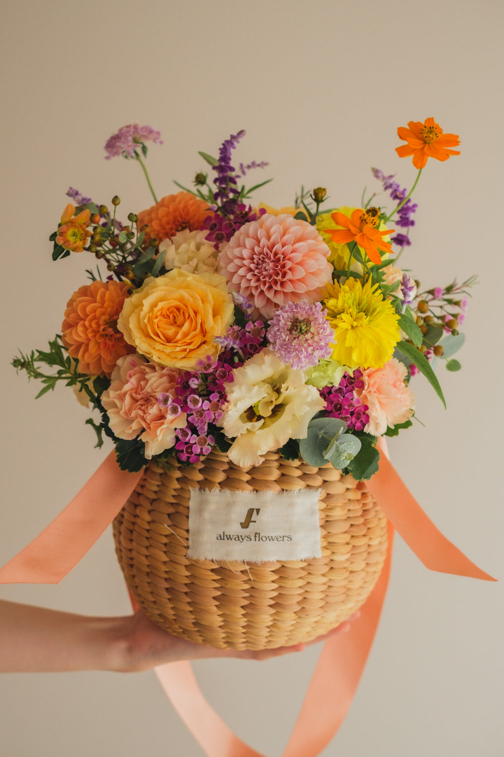 ◆10/8-11/15お届け限定◆Flower BAG No.2/フラワーバッグアレンジ レヨン・ド・ミエル/生花