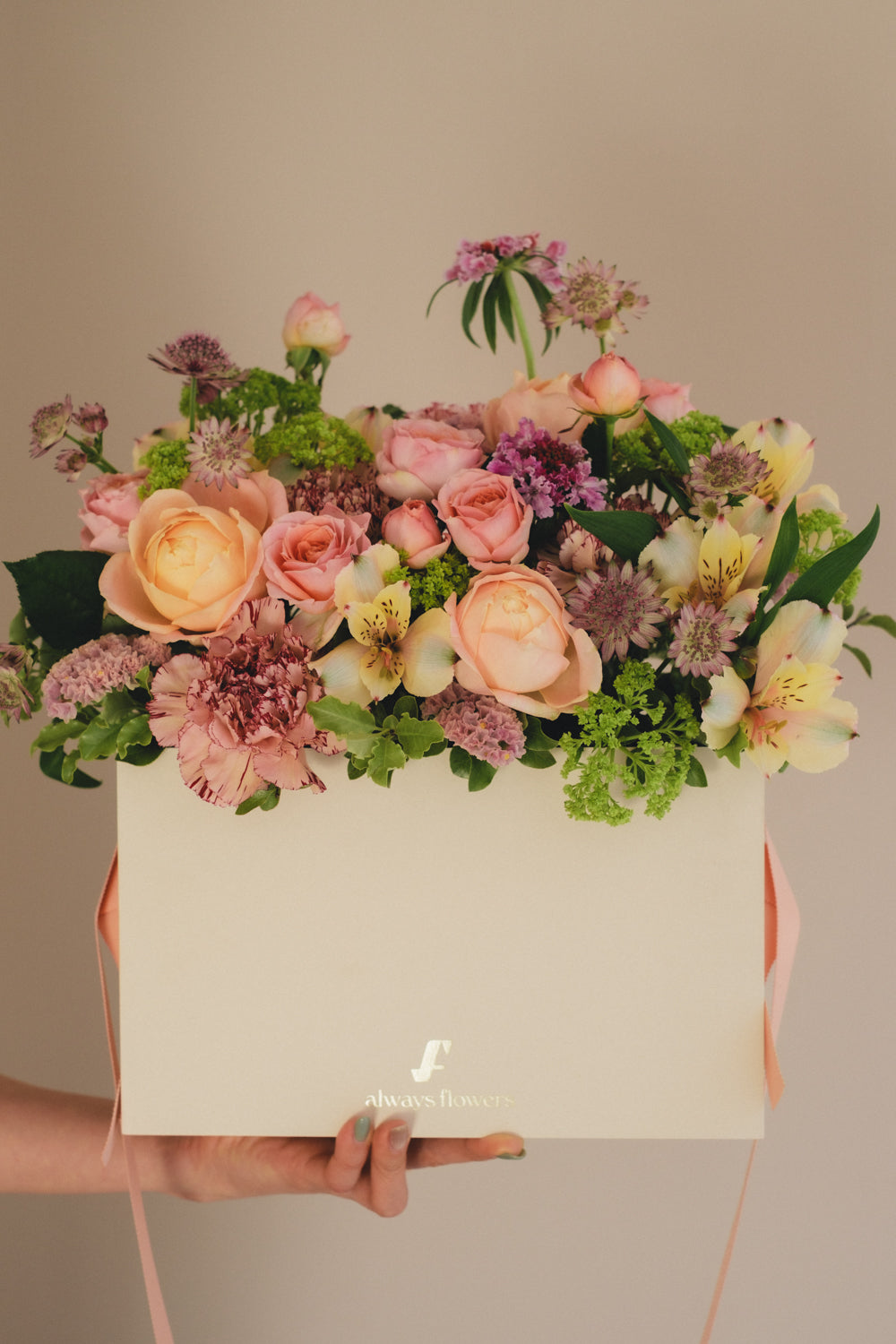 ◆3/14-4/30お届け限定◆Flower BAG No.1/フラワーバッグアレンジ ブルームパレット/生花