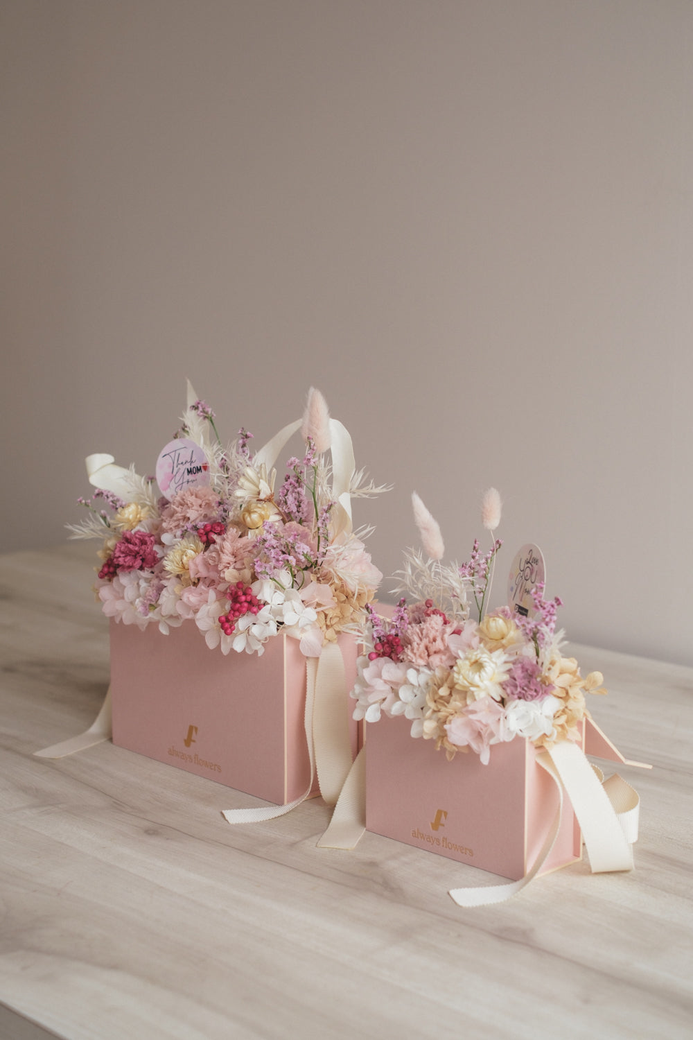 ◆数量限定ピンクバッグ◆Flower BAG No.1/フラワーバッグアレンジ モアピンクバッグ/カーネーション ドライ&プリザーブドフラワー