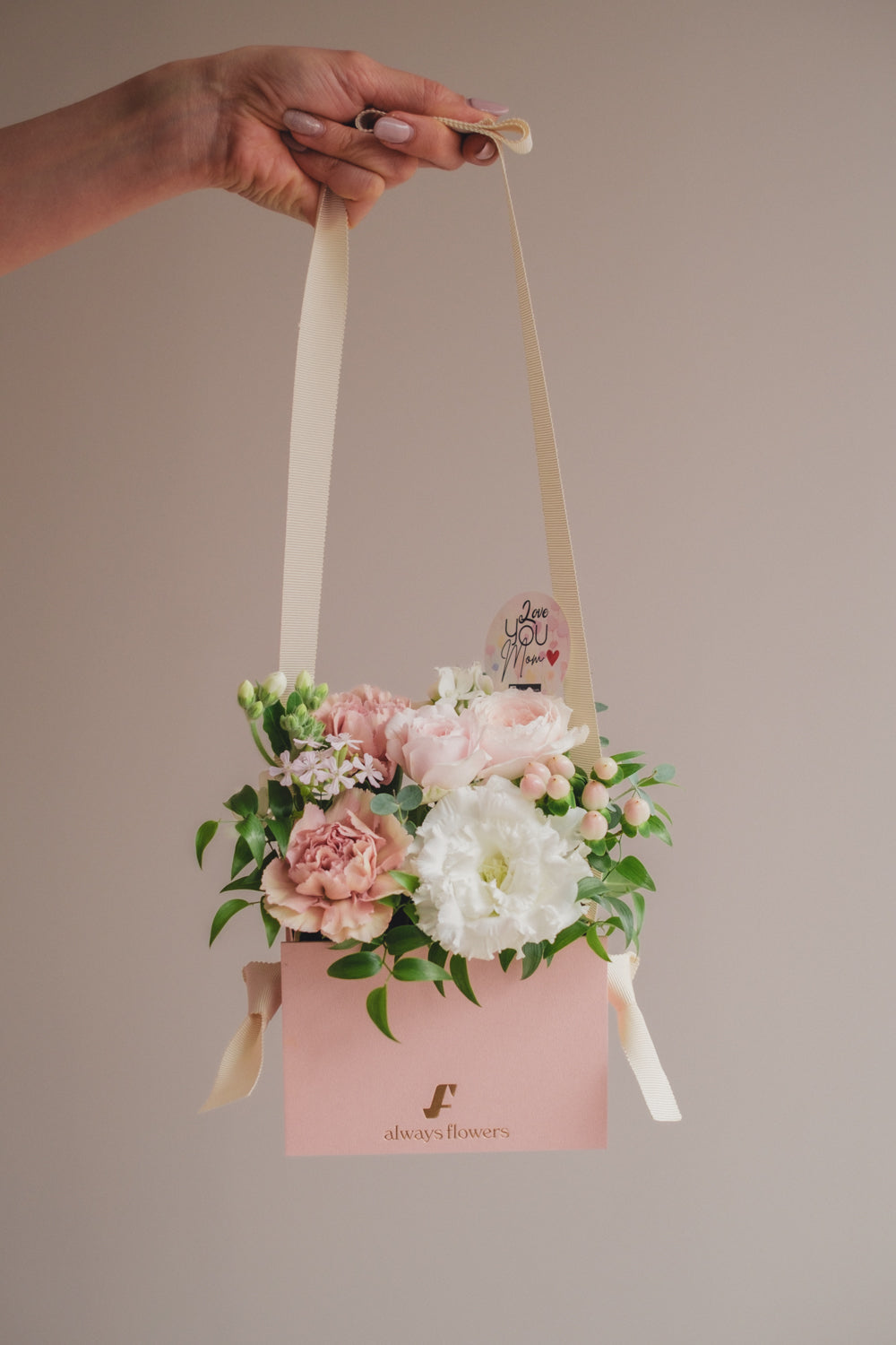 ◆母の日限定ピンクバッグ◆Flower BAG No.1/フラワーバッグアレンジ モアピンクバッグ/カーネーション 生花