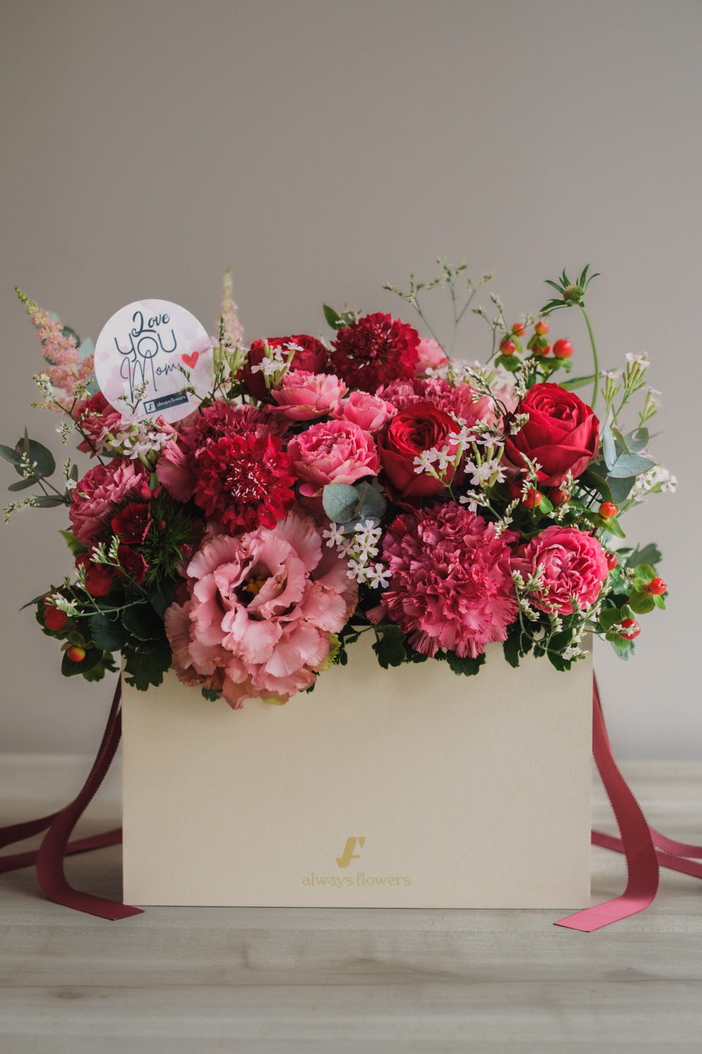 ◆母の日限定◆Flower BAG No.1/フラワーバッグアレンジ マムズラヴ/カーネーション 生花