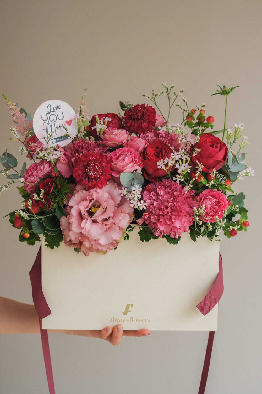 ◆母の日限定◆Flower BAG No.1/フラワーバッグアレンジ マムズラヴ/カーネーション 生花