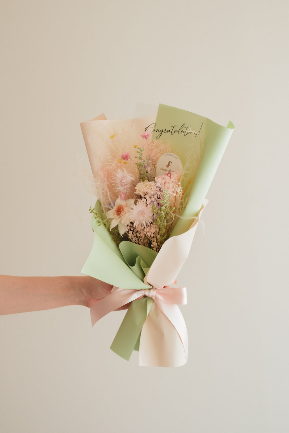 NEW◆Message Bouquet/メッセージブーケ フレーバーミント/ドライ・プリザーブドフラワー