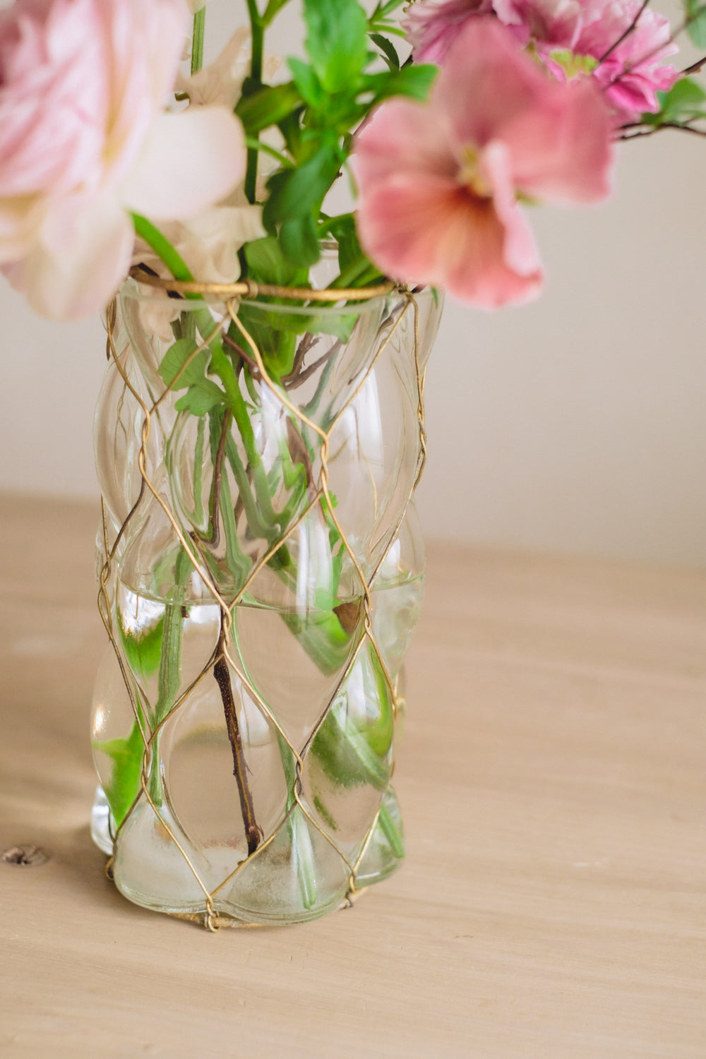Flower Vase/花器・フラワーベース ネットコートグラス