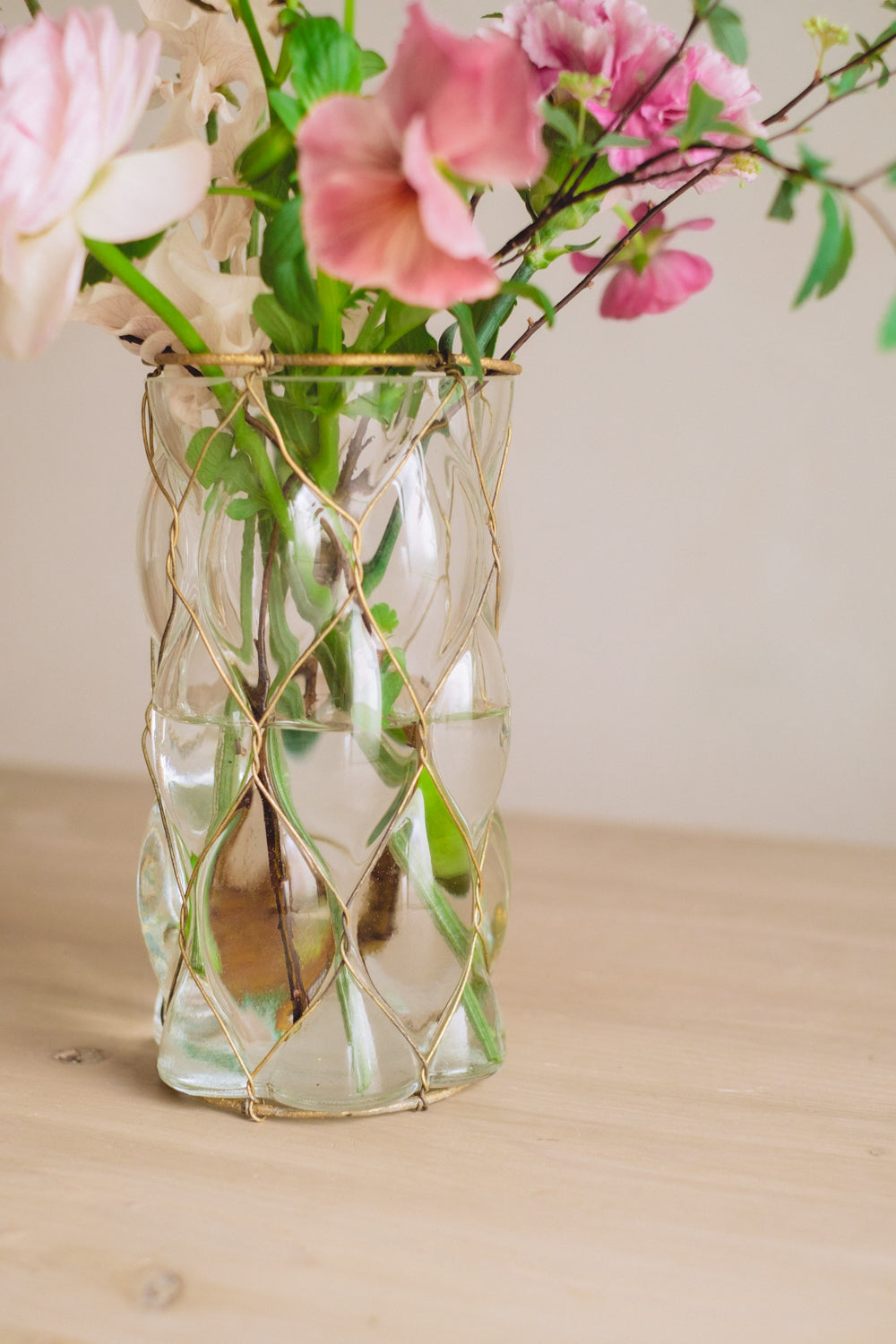 Flower Vase/花器・フラワーベース ネットコートグラス