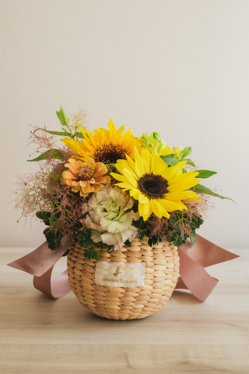 ◆6/2-7/31お届け限定◆Flower BAG No.2/フラワーバッグアレンジ イエロースモーク/生花