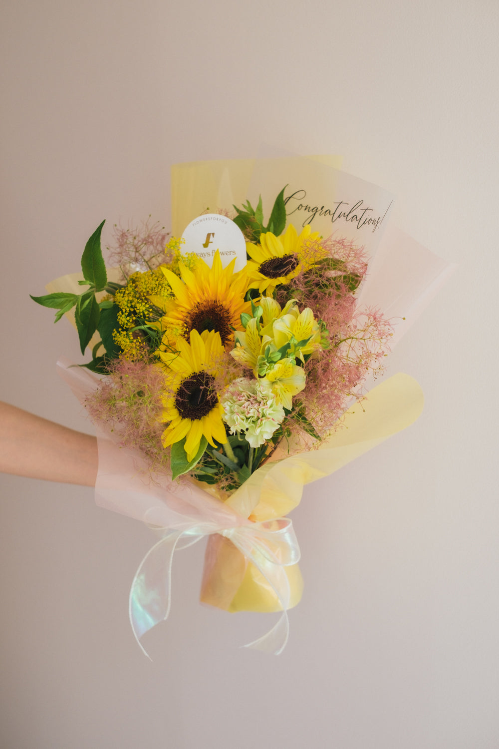 ◆6/2-7/31お届け限定◆Message Bouquet/メッセージブーケ キャンディースモーク/生花・花束