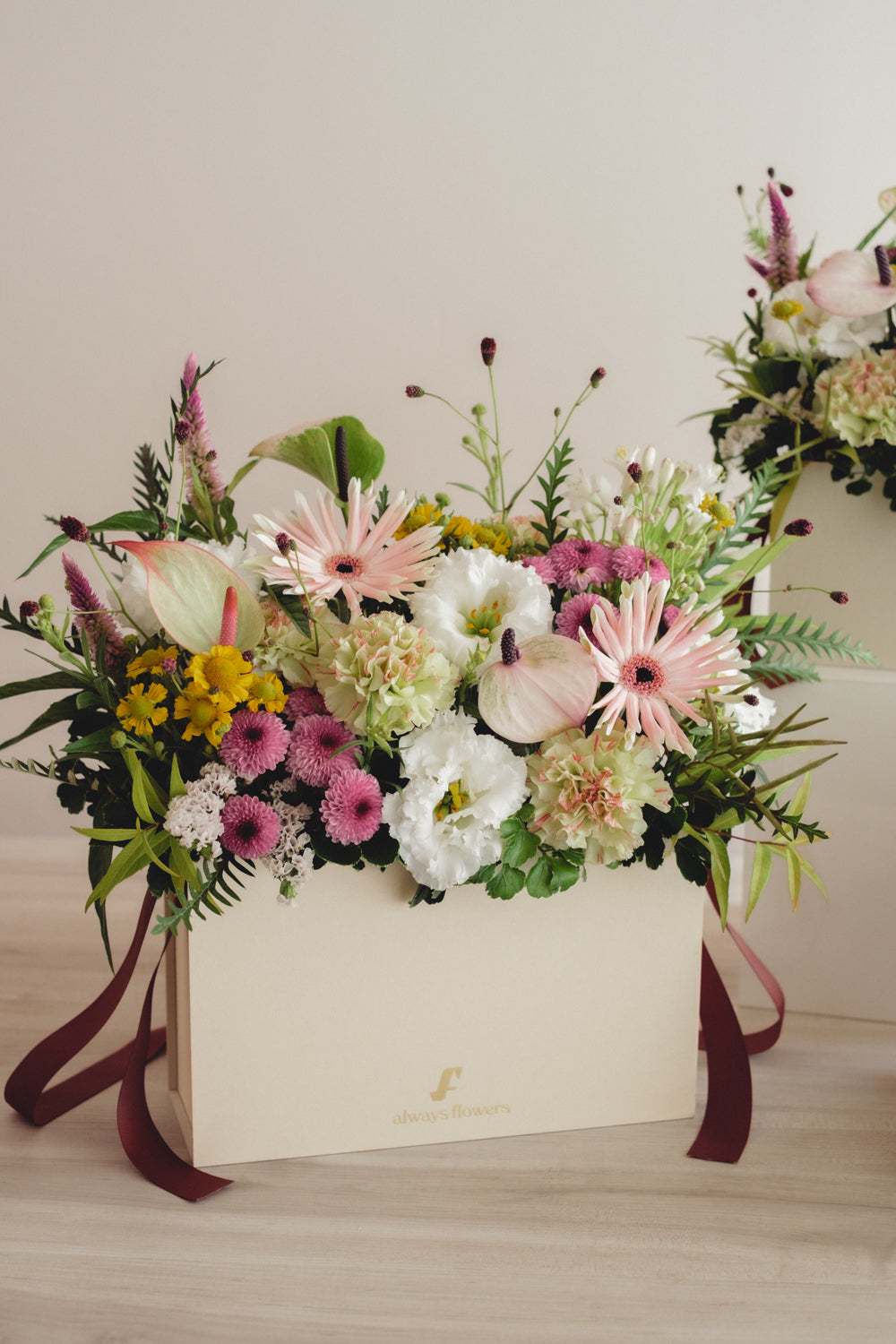 ◆8/19-9/30お届け限定◆Flower BAG No.1/フラワーバッグアレンジ サンリットブルーム/生花