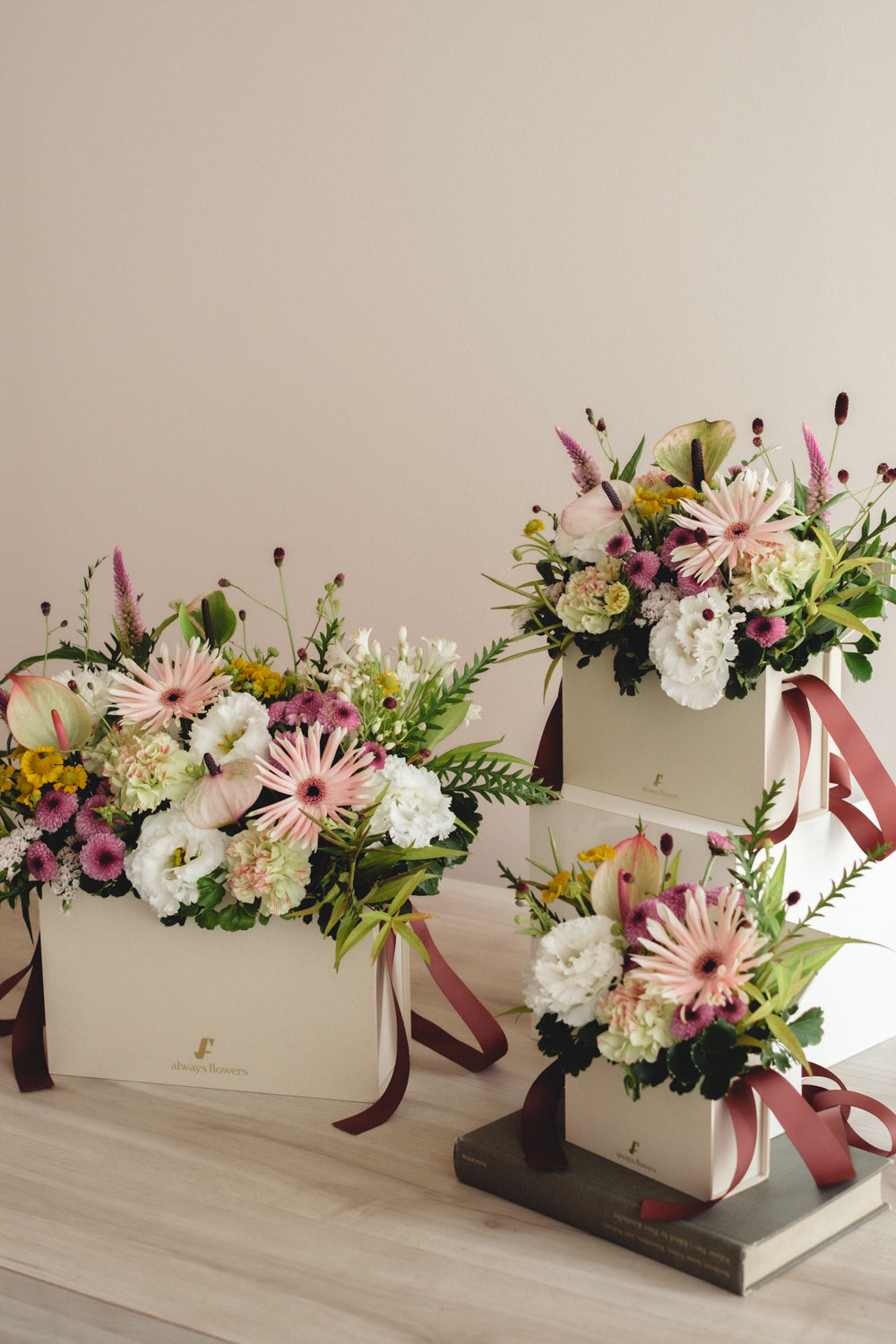◆8/19-9/30お届け限定◆Flower BAG No.1/フラワーバッグアレンジ サンリットブルーム/生花