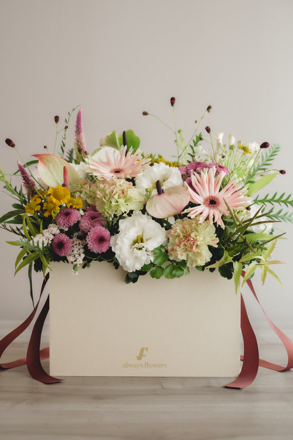 ◆8/19-9/30お届け限定◆Flower BAG No.1/フラワーバッグアレンジ サンリットブルーム/生花