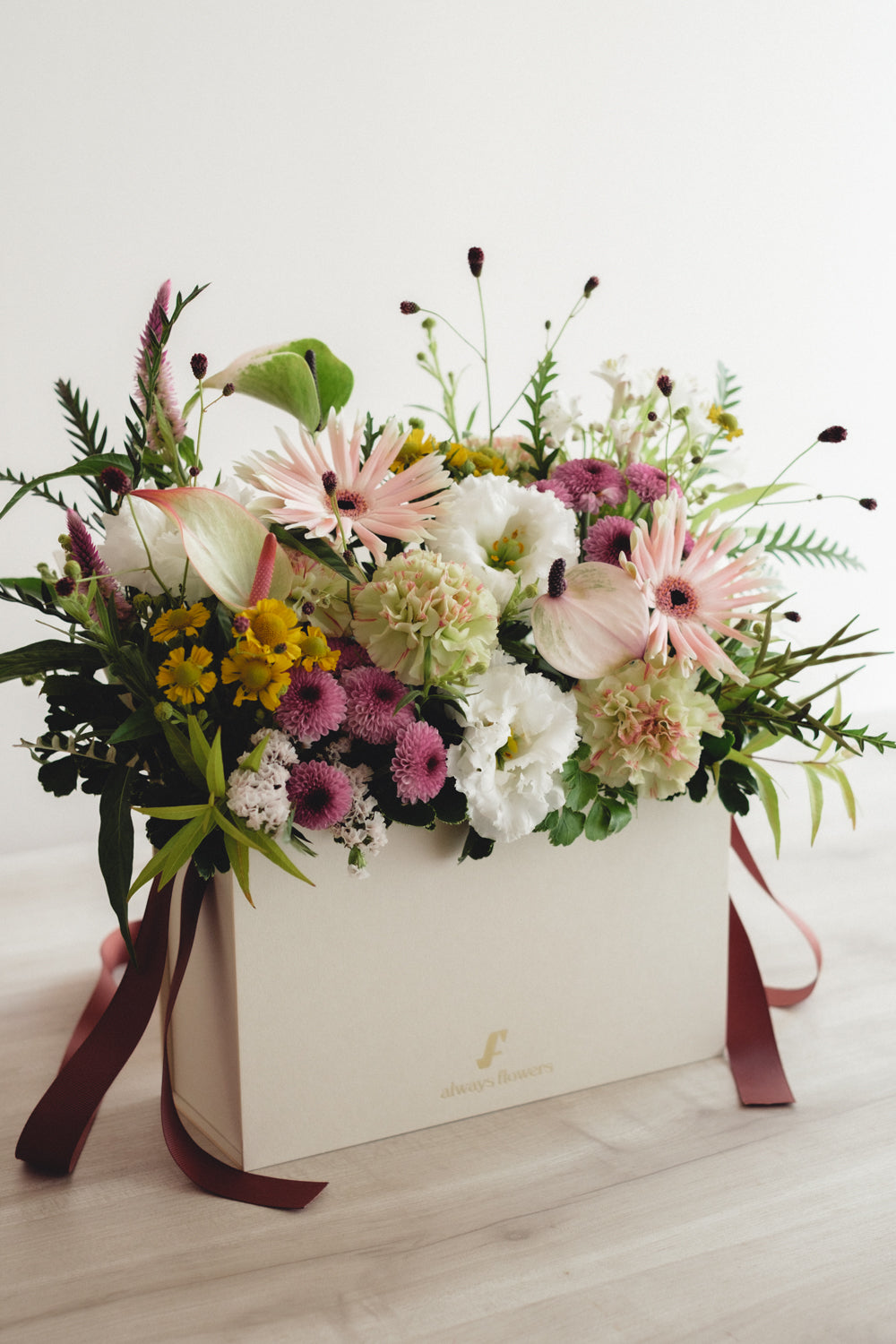 ◆8/19-9/30お届け限定◆Flower BAG No.1/フラワーバッグアレンジ サンリットブルーム/生花