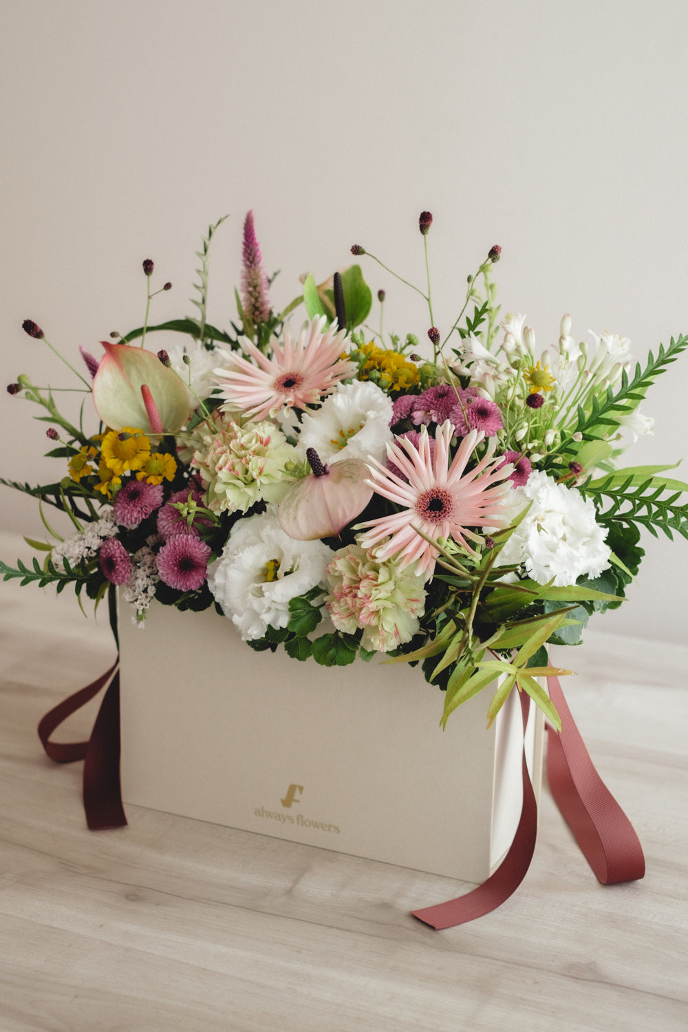 ◆8/19-9/30お届け限定◆Flower BAG No.1/フラワーバッグアレンジ サンリットブルーム/生花