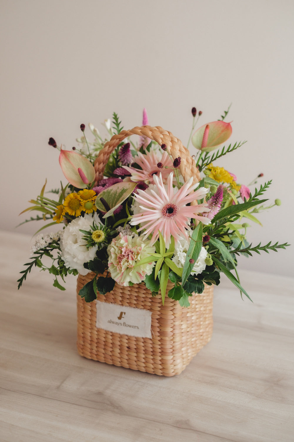 ◆8/19-9/30お届け限定◆Flower BAG No.3/フラワーバッグアレンジ サンリットガーデン/生花