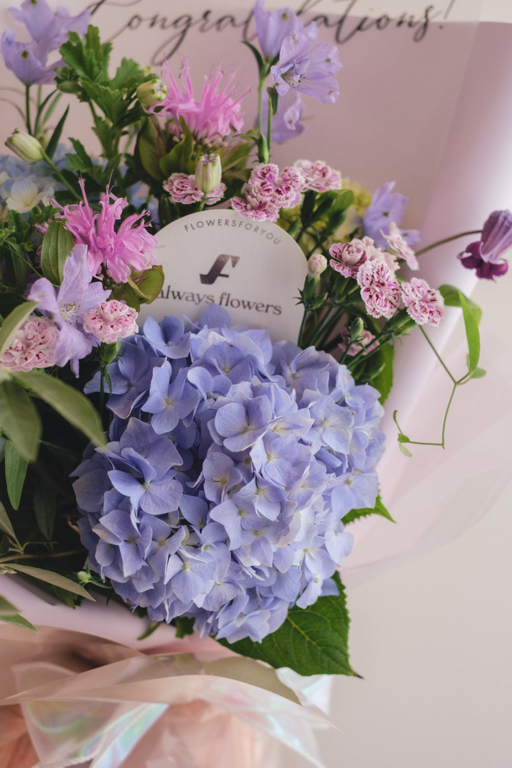 ◆6/2-7/10お届け限定◆Message Bouquet/メッセージブーケ シャボンマジック/生花・花束