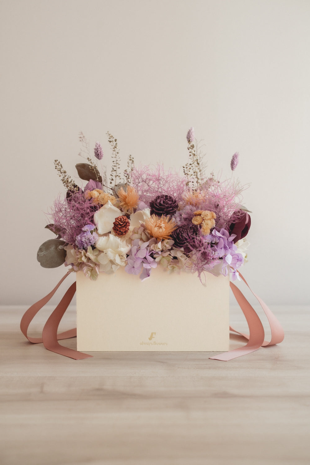 季節限定◆Flower BAG No.1/フラワーバッグアレンジ スモーキーラブ/ドライ&プリザーブドフラワー