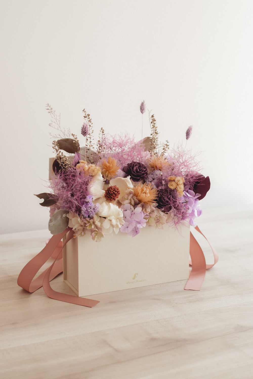 季節限定◆Flower BAG No.1/フラワーバッグアレンジ スモーキーラブ/ドライ&プリザーブドフラワー
