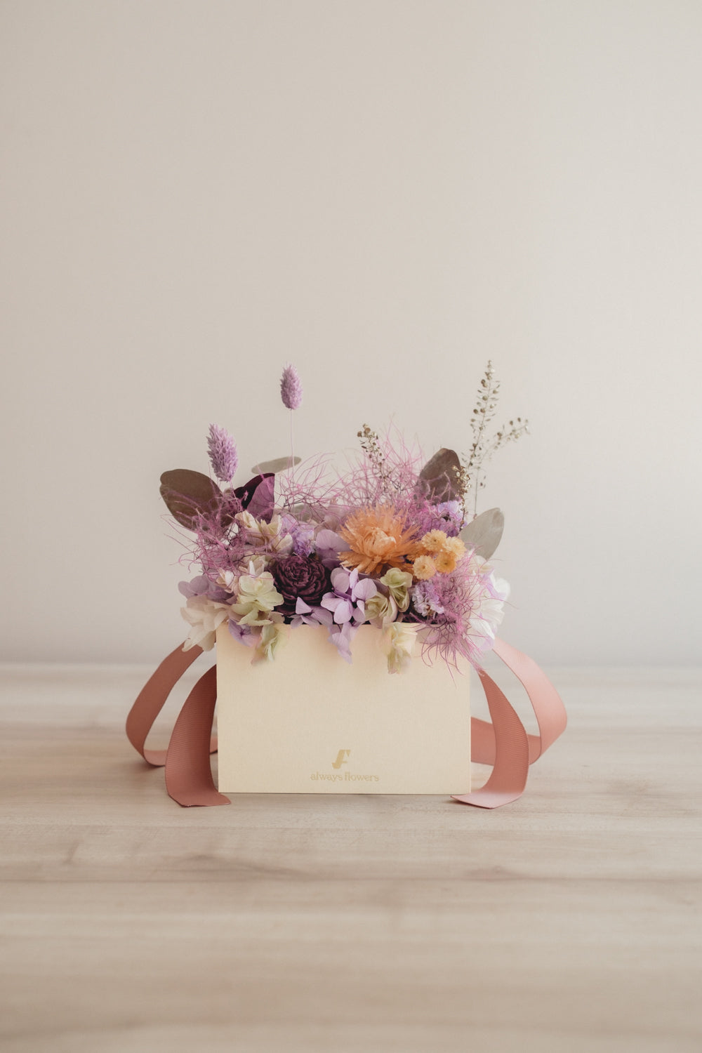 季節限定◆Flower BAG No.1/フラワーバッグアレンジ スモーキーラブ/ドライ&プリザーブドフラワー