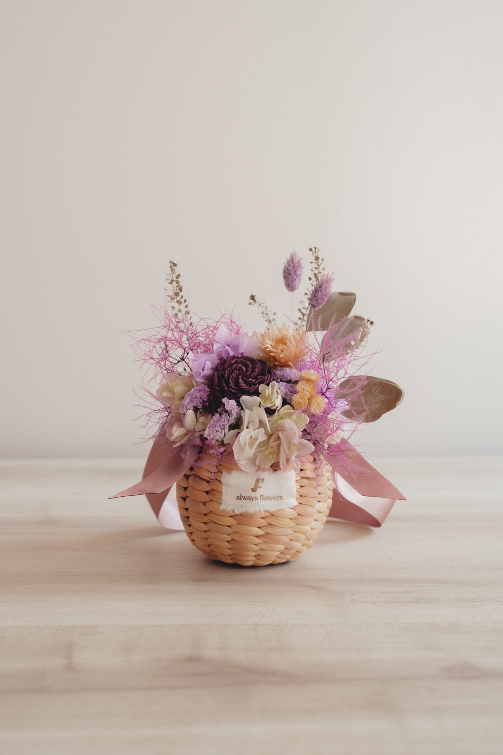 ◆季節限定◆Flower BAG No.2/フラワーバッグアレンジ スモークビター/ドライ&プリザーブドフラワー