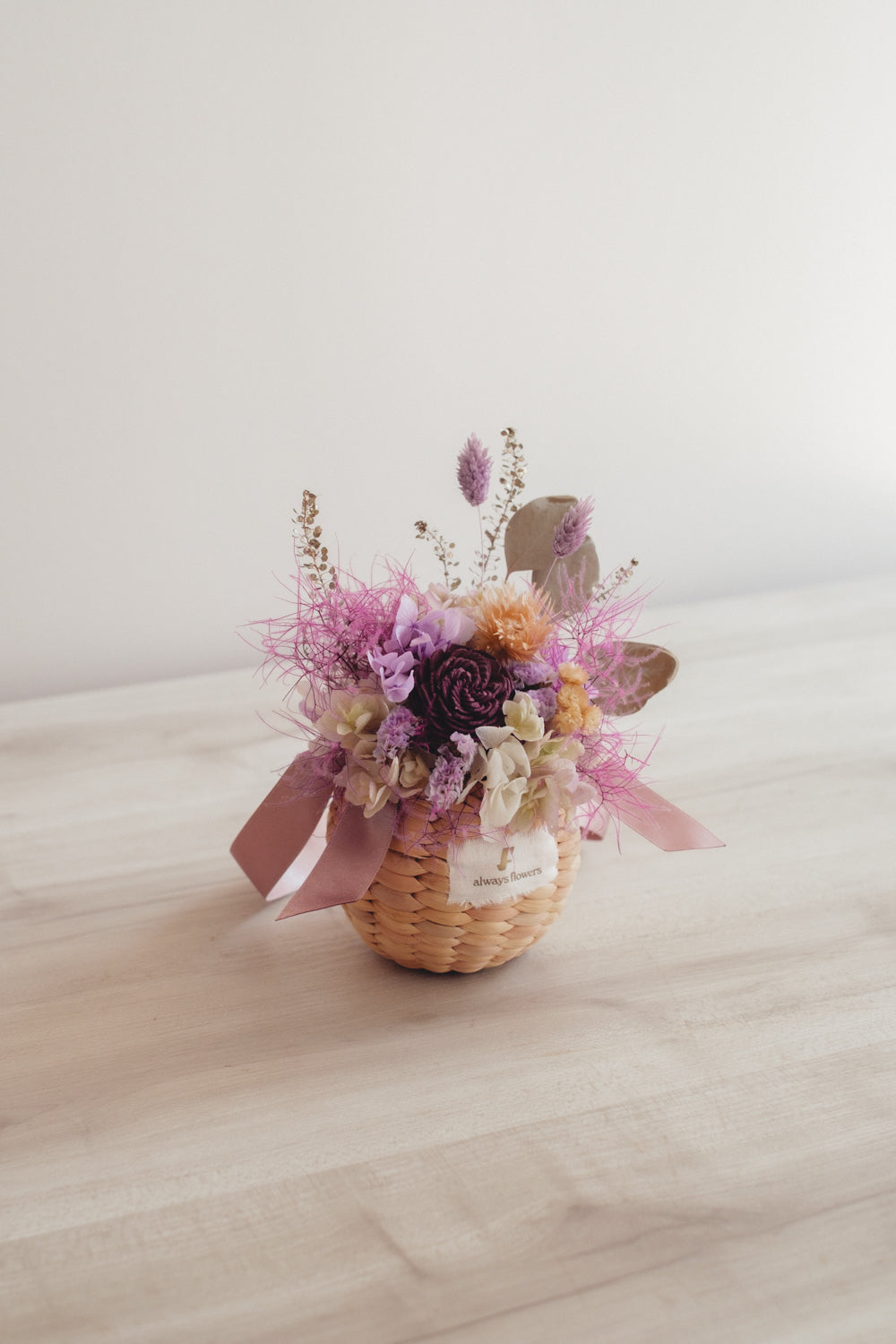 ◆季節限定◆Flower BAG No.2/フラワーバッグアレンジ スモークビター/ドライ&プリザーブドフラワー