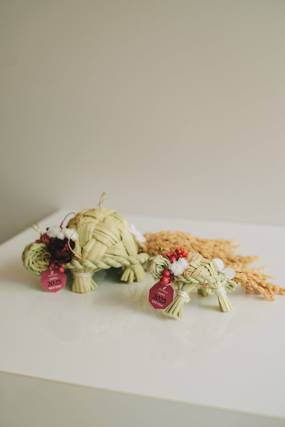 クリスマス限定◆Flower BAG No.2 /カゴバッグアレンジ ピンキーウインター/ドライ・プリザーブドフラワー