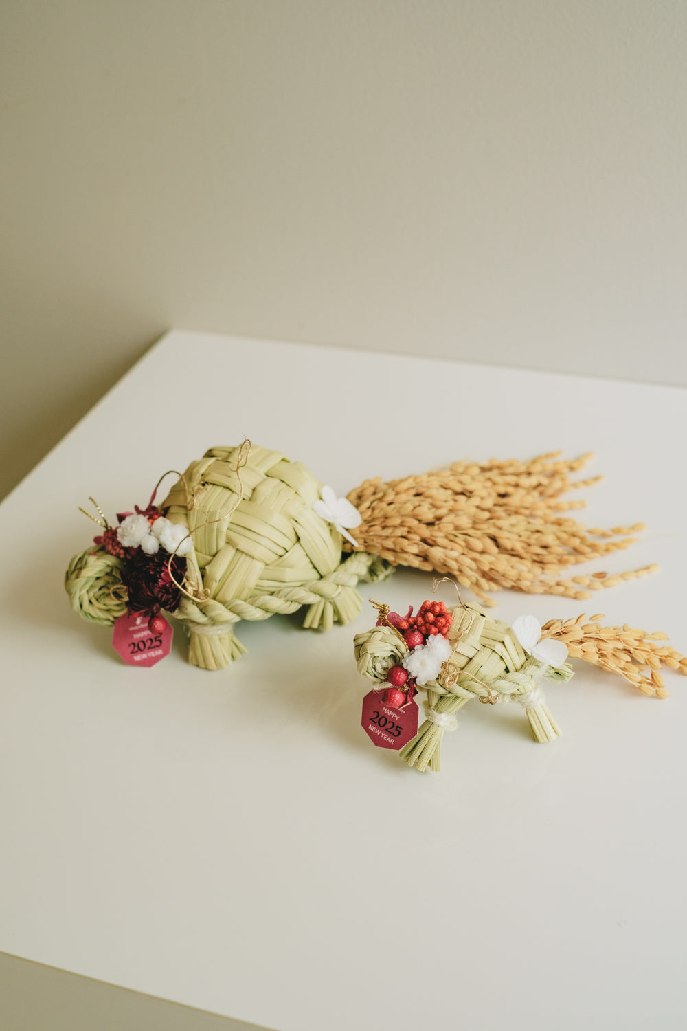 クリスマス限定◆Flower BAG No.2 /カゴバッグアレンジ ピンキーウインター/ドライ・プリザーブドフラワー