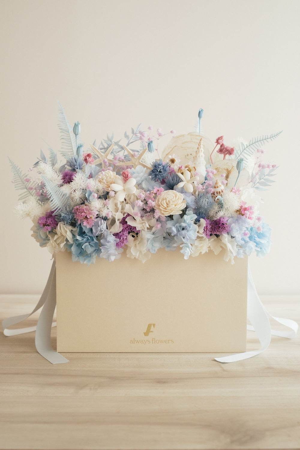 ◆季節限定◆Flower BAG No.1/フラワーバッグアレンジ シードリーム/ドライ&プリザーブドフラワー