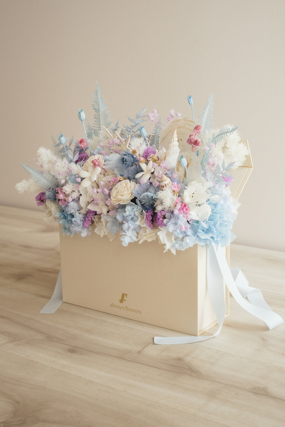 ◆季節限定◆Flower BAG No.1/フラワーバッグアレンジ シードリーム/ドライ&プリザーブドフラワー