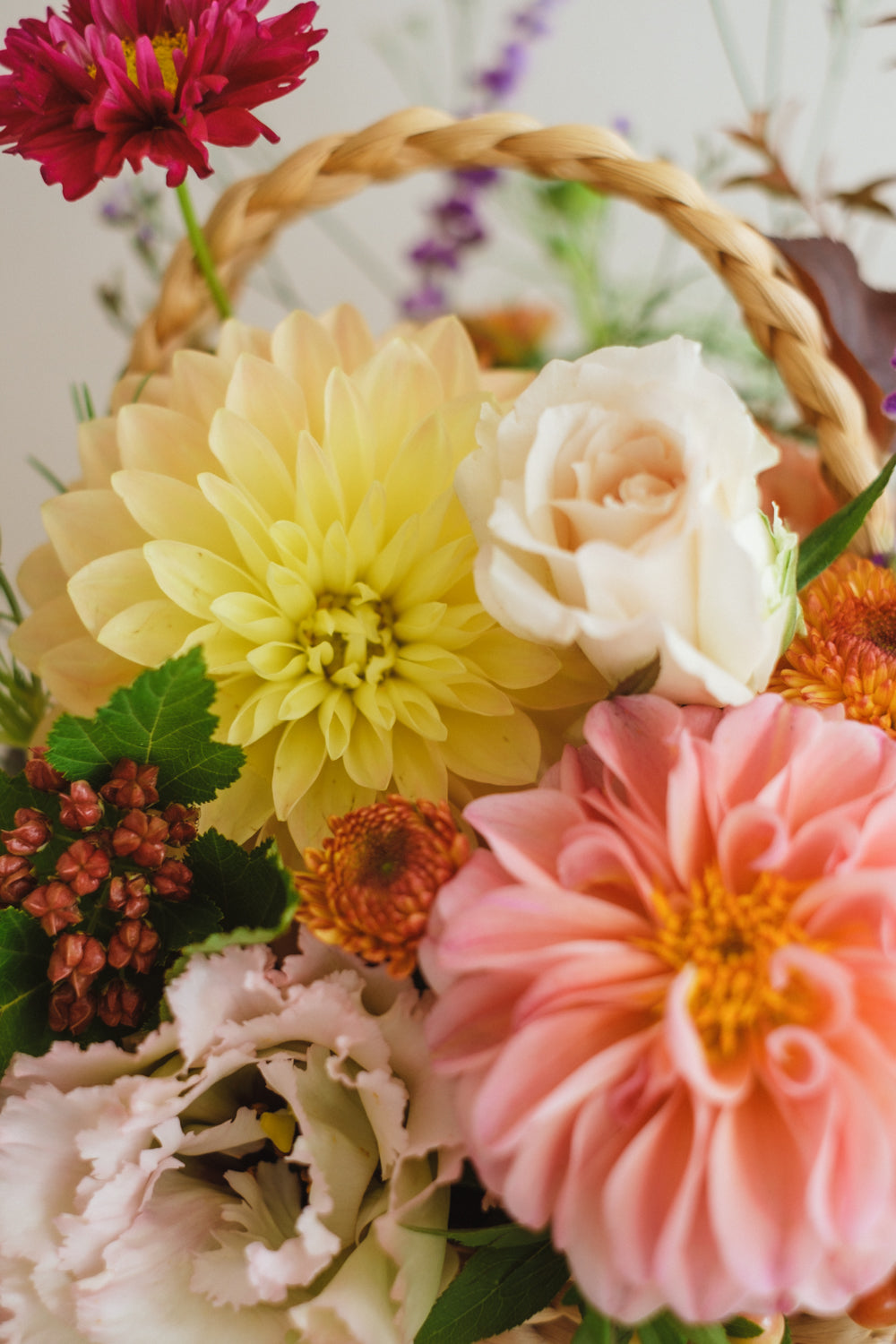 ◆10/4-11/30お届け限定◆Flower BAG No.3/フラワーバッグアレンジ ダリアチャーム/生花