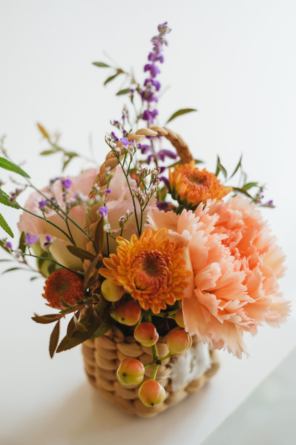 ◆10/4-11/30お届け限定◆Flower BAG No.3/フラワーバッグアレンジ ダリアチャーム/生花