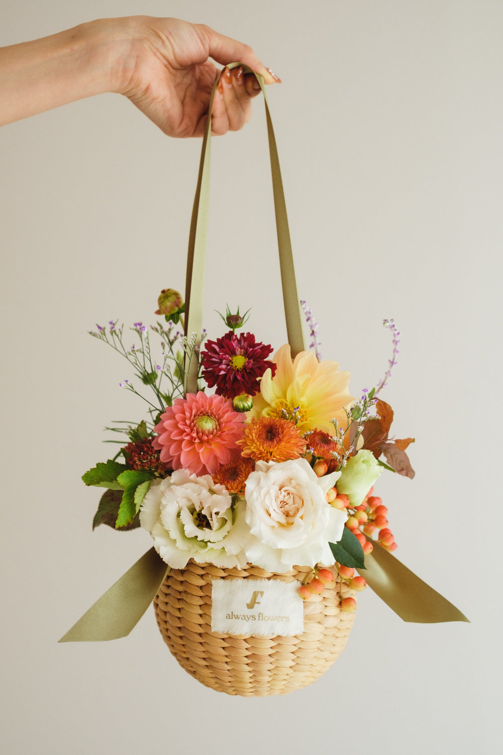 ◆10/4-11/30お届け限定◆Flower BAG No.2/フラワーバッグアレンジ オータムグロウ/生花