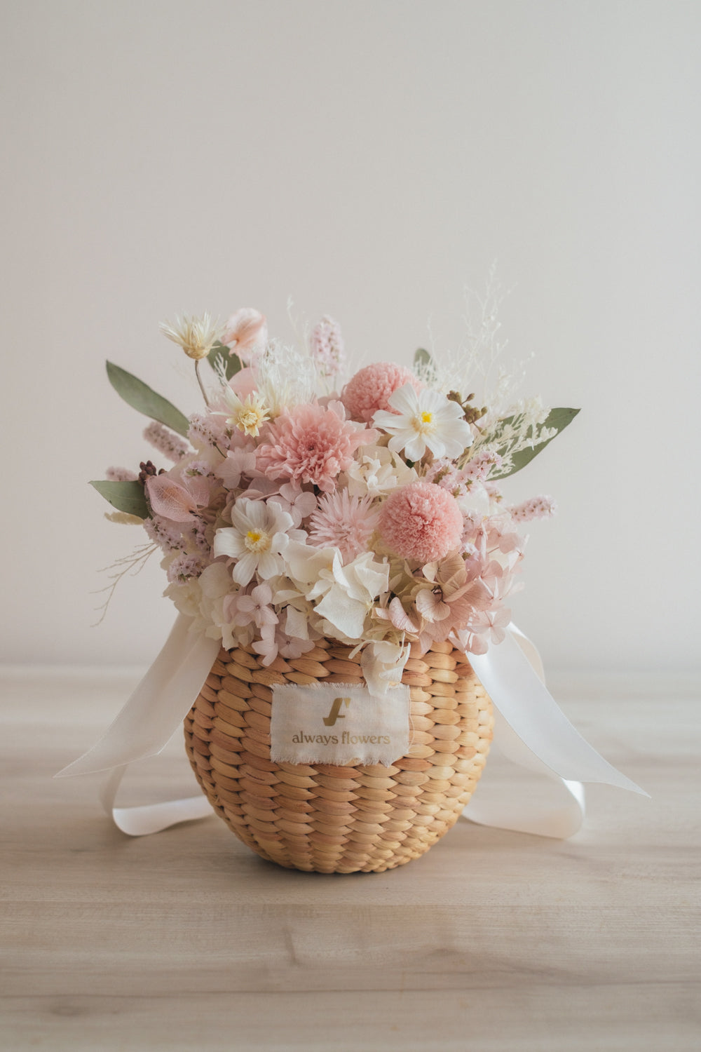 ◆NEW◆Flower BAG No.2/カゴバッグアレンジ ほのか/プリザーブド&ドライフラワー