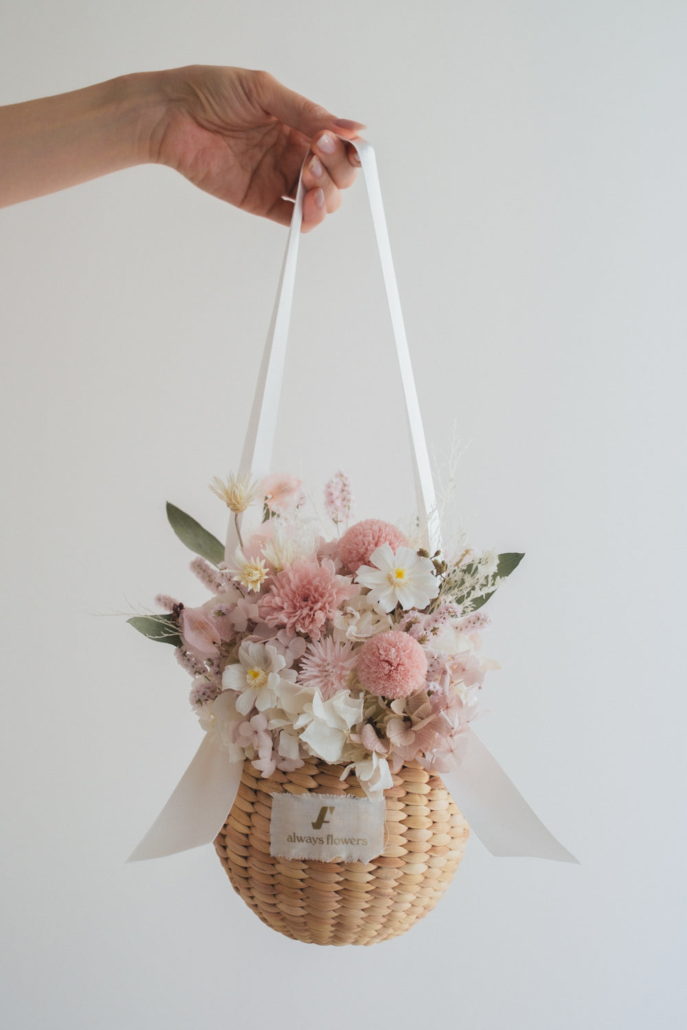 ◆NEW◆Flower BAG No.2/カゴバッグアレンジ ほのか/プリザーブド&ドライフラワー