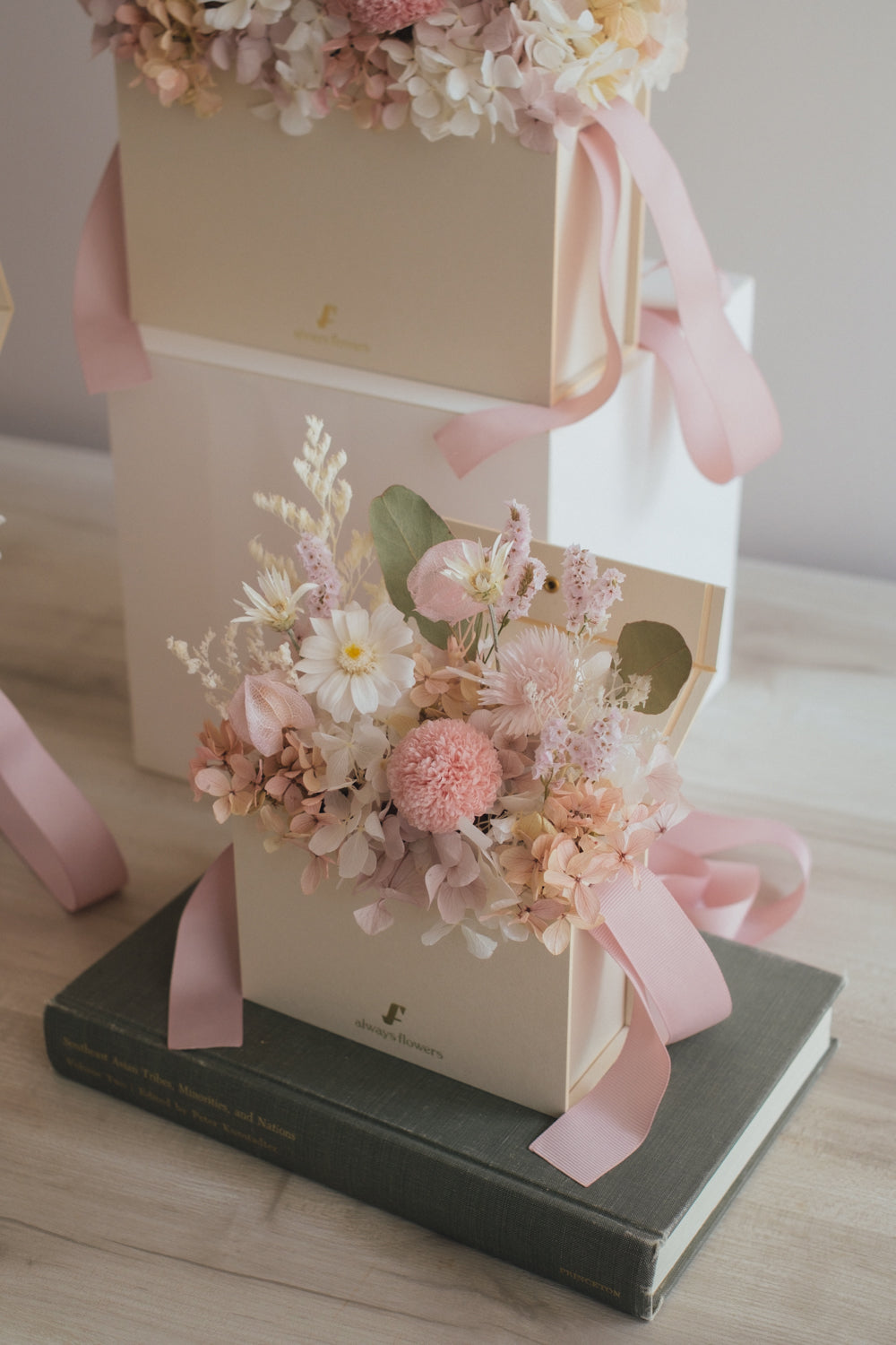 ◆NEW◆Flower BAG No.1/フラワーバッグアレンジ つむぎ/ドライ&プリザーブドフラワー