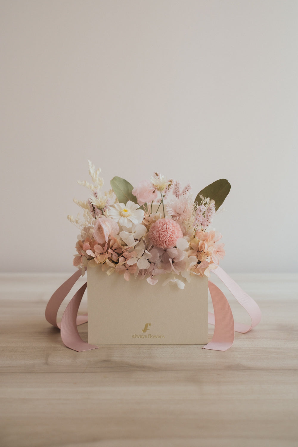 ◆NEW◆Flower BAG No.1/フラワーバッグアレンジ つむぎ/ドライ&プリザーブドフラワー