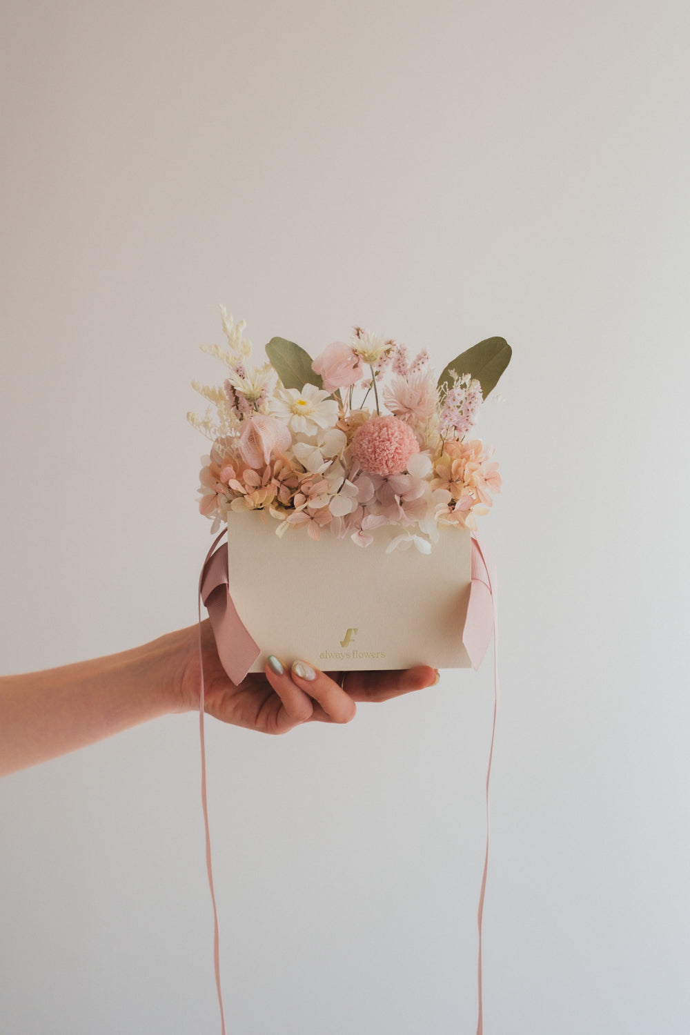 ◆NEW◆Flower BAG No.1/フラワーバッグアレンジ つむぎ/ドライ&プリザーブドフラワー