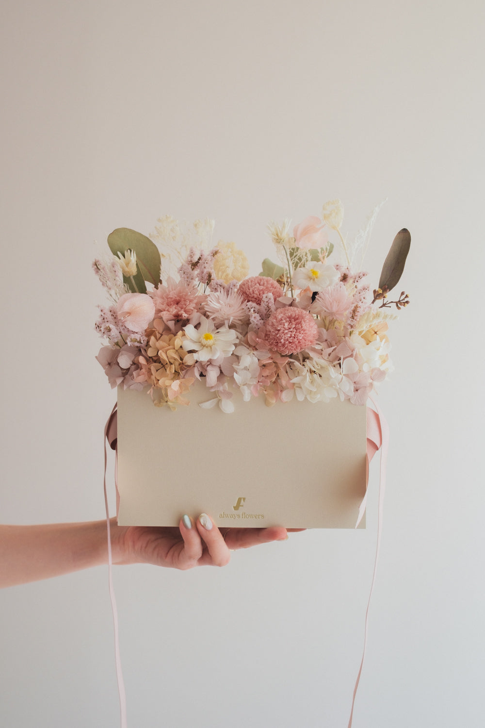◆NEW◆Flower BAG No.1/フラワーバッグアレンジ つむぎ/ドライ&プリザーブドフラワー