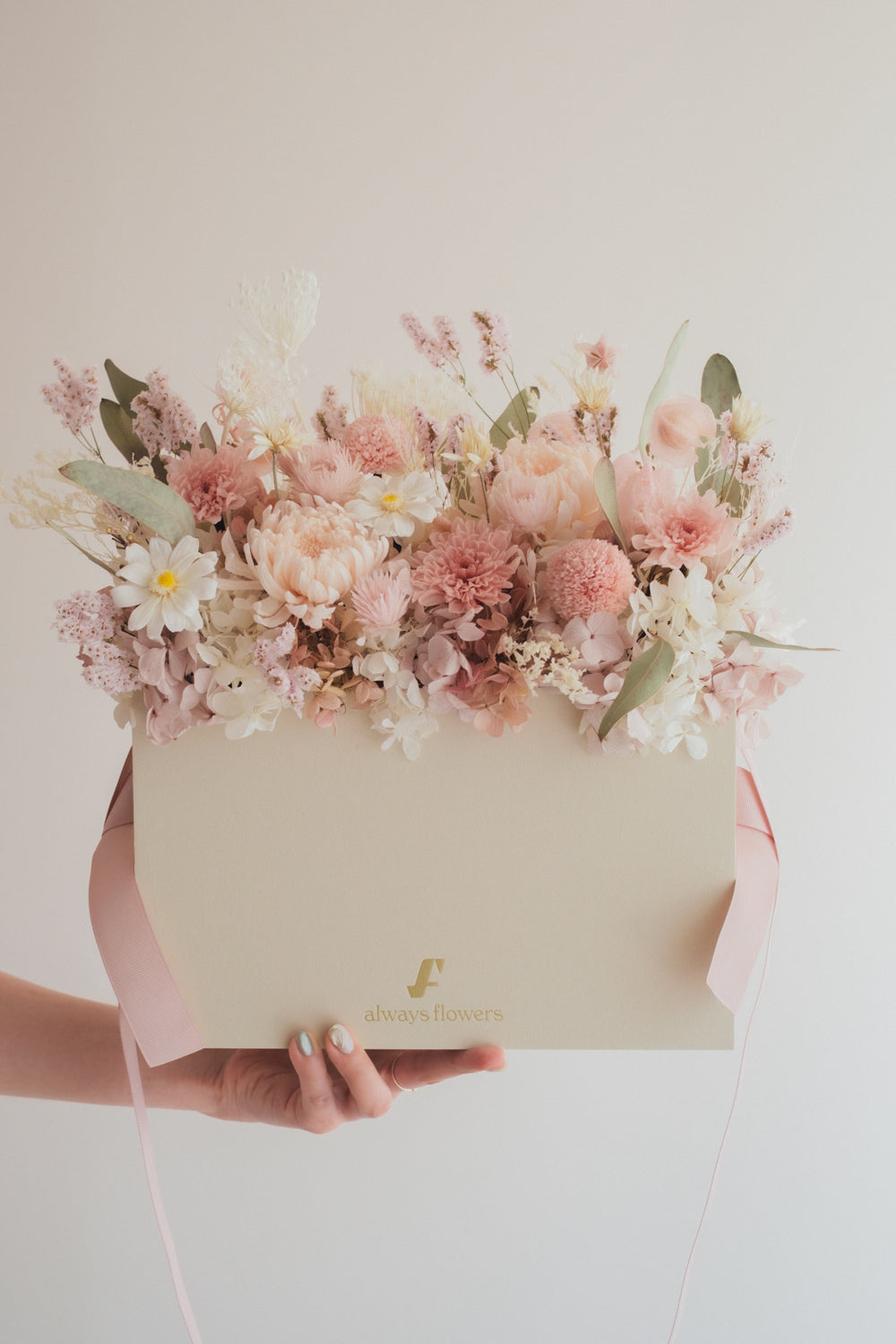 ◆NEW◆Flower BAG No.1/フラワーバッグアレンジ つむぎ/ドライ&プリザーブドフラワー