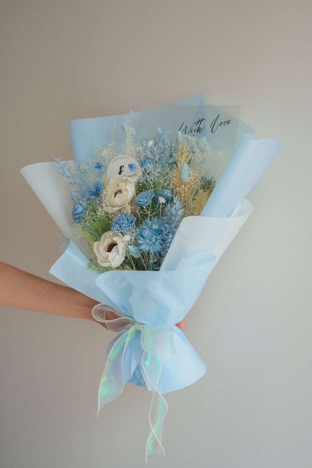 NEW◆Message Bouquet/メッセージブーケ ブルードロップ/ドライ・プリザーブドフラワー