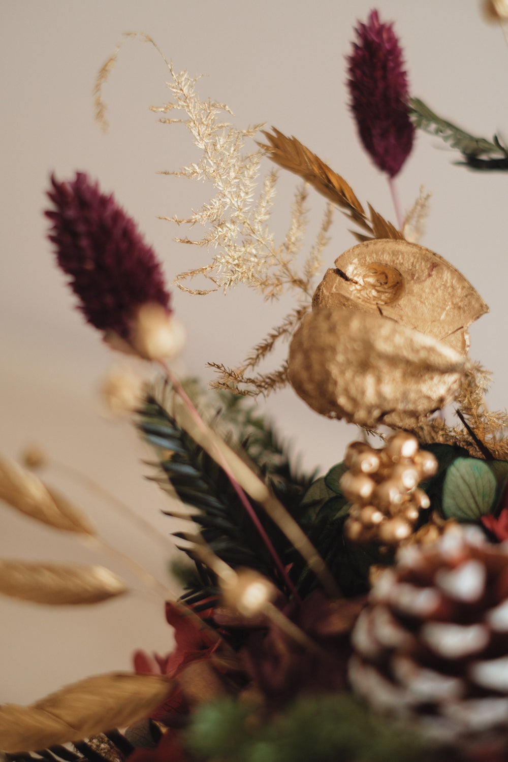 ◆クリスマス限定デザイン◆Flower BAG No.2/フラワーバッグアレンジ ルミナスナイト/ドライ&プリザーブドフラワー