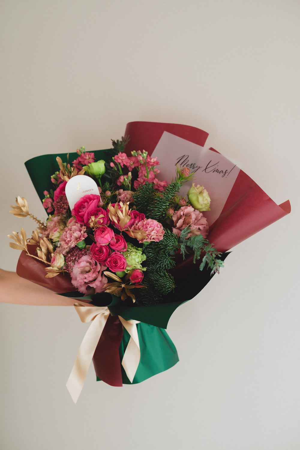 ◆11/29-12/26お届け限定◆Message Bouquet/メッセージブーケ ペツォッタイト/生花・花束