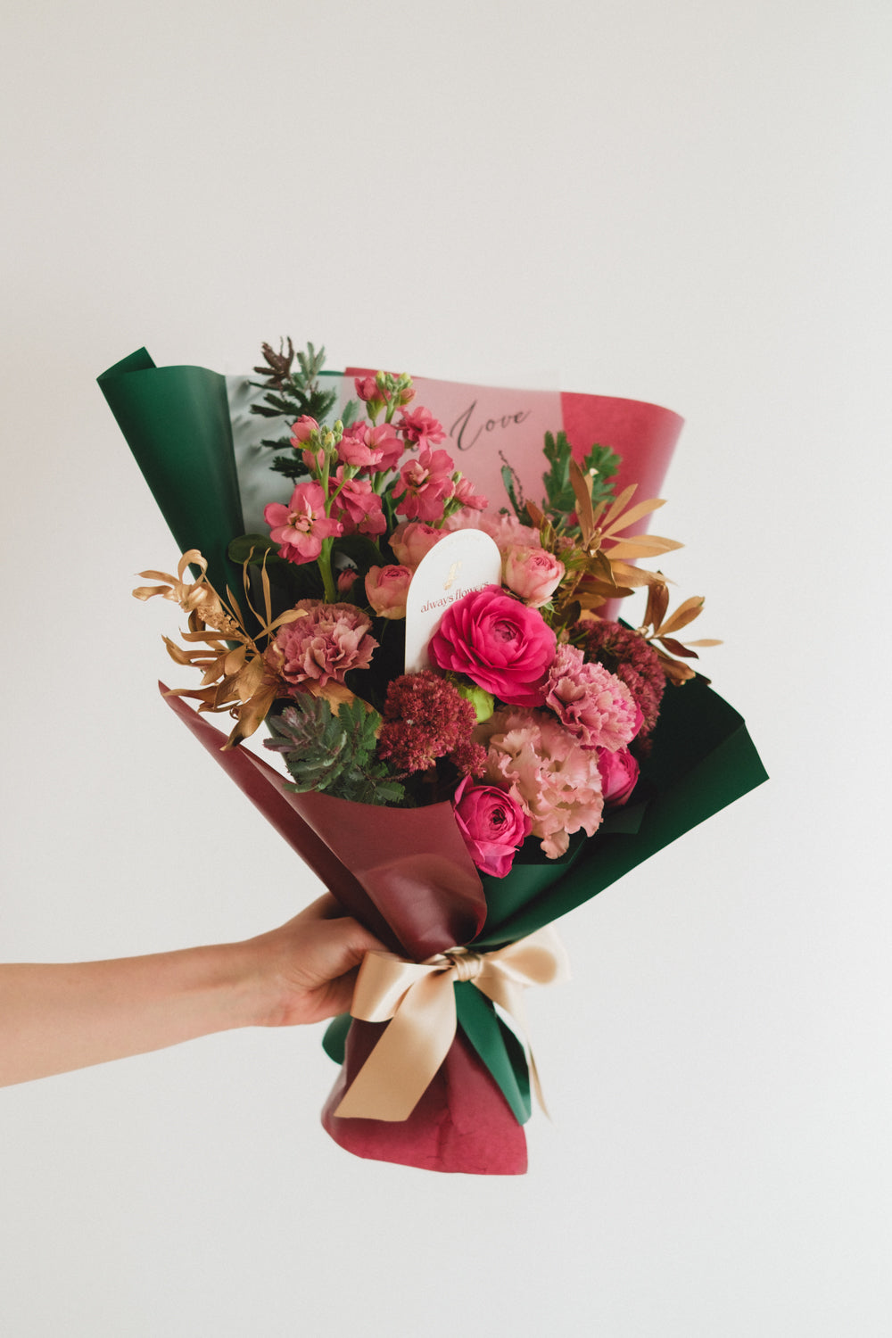 ◆11/29-12/26お届け限定◆Message Bouquet/メッセージブーケ ペツォッタイト/生花・花束