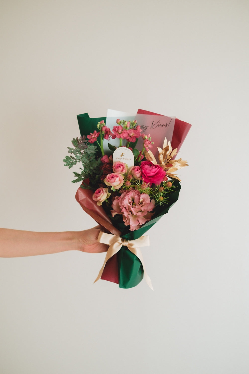 ◆11/29-12/26お届け限定◆Message Bouquet/メッセージブーケ ペツォッタイト/生花・花束